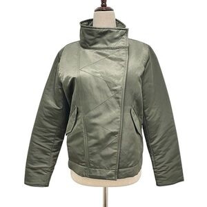 AYR The Still Olive Green Nylon Coat Size Small